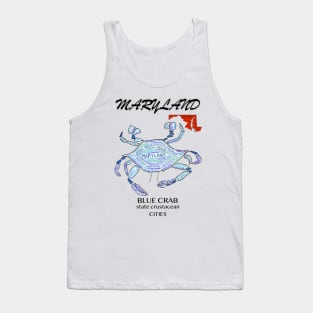 Maryland Blue Crab, Cities Tank Top